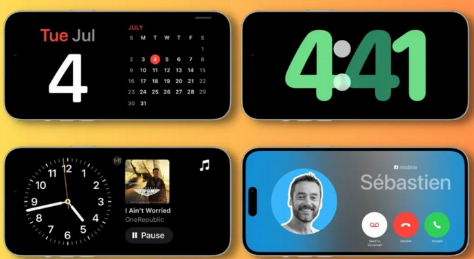 广水苹果手机维修分享iOS17横屏充电待机显示有什么好处 