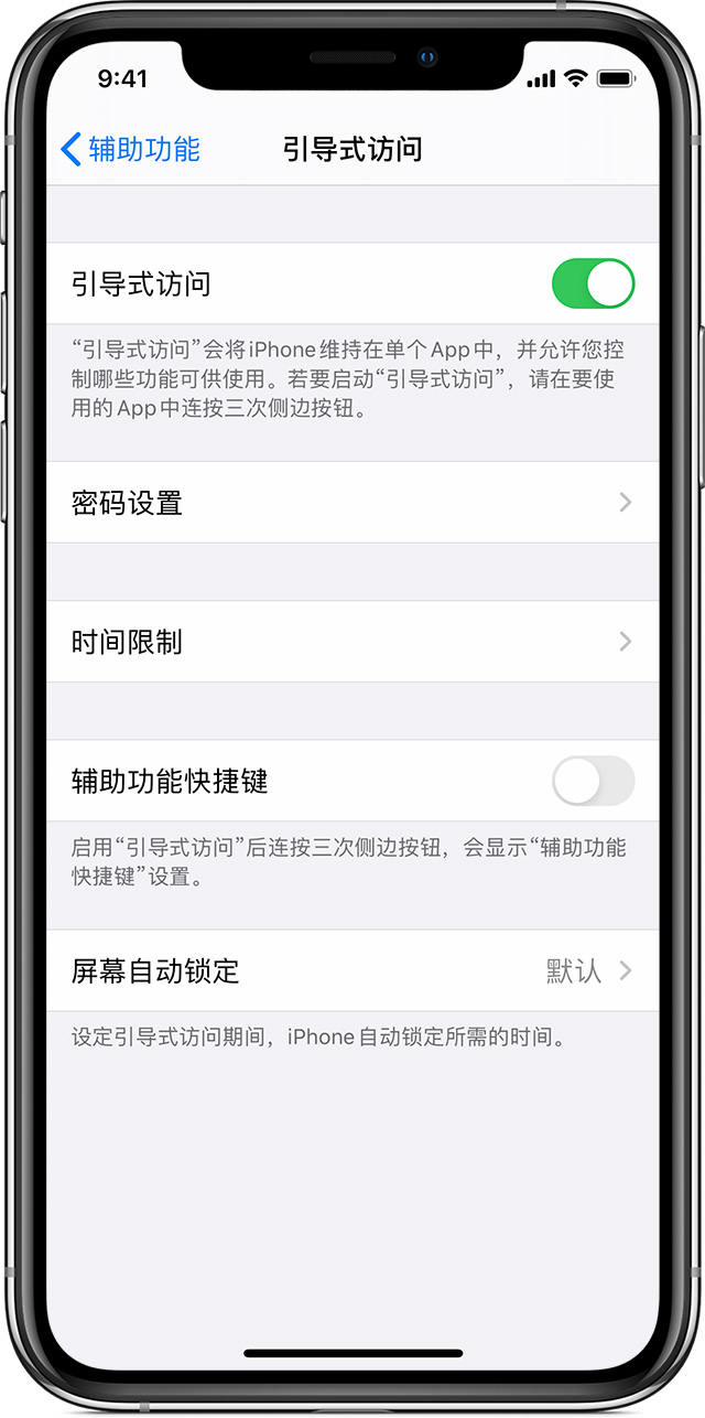 广水苹果手机维修分享如何在 iPhone 上退出引导式访问 
