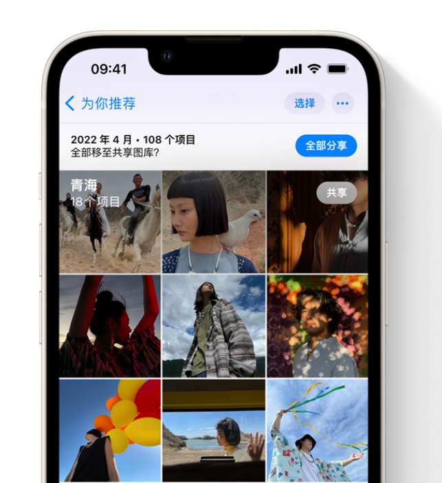 广水苹果维修网点分享在 iPhone 上使用共享图库 