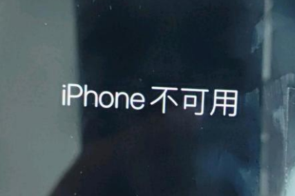 广水苹果服务网点分享锁屏界面显示“iPhone 不可用”如何解决 